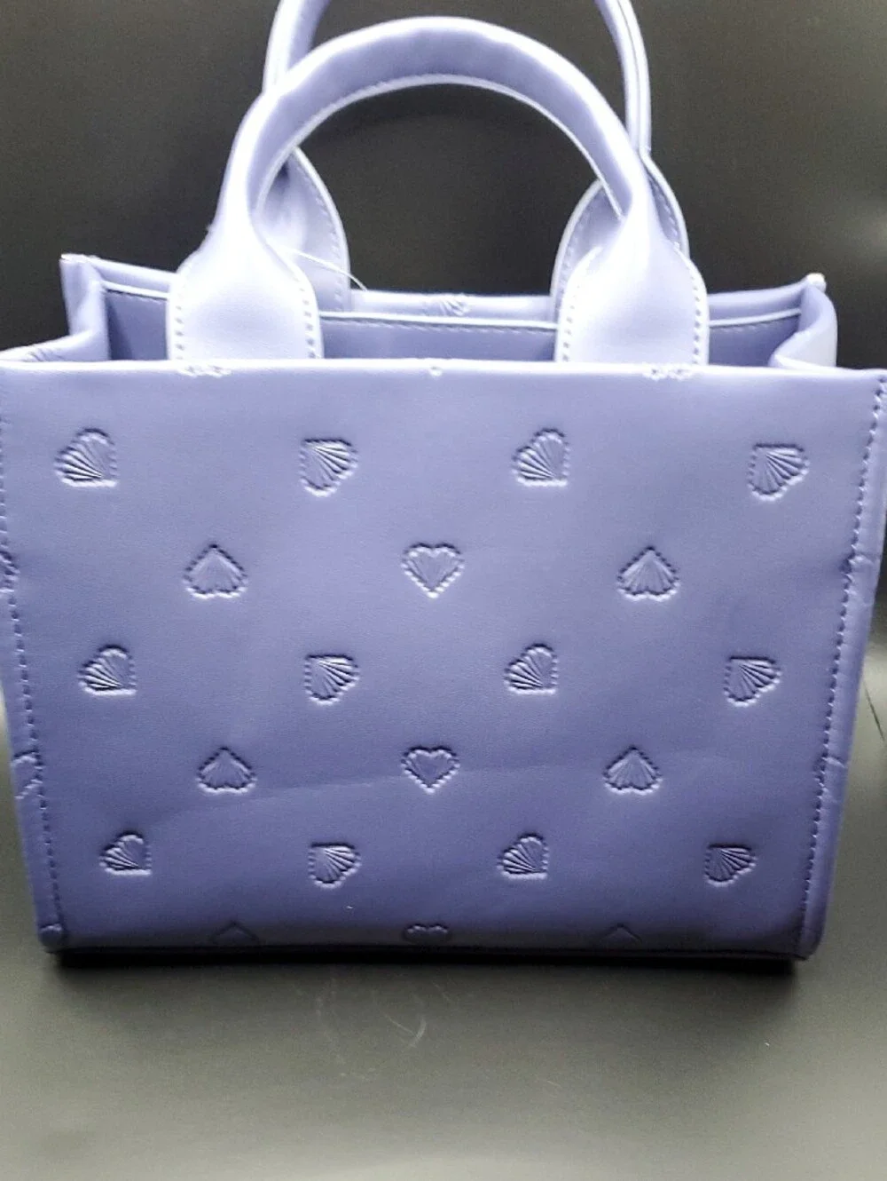 Betsey Johnson Lavender Purple Heart-Embellished Crossbody